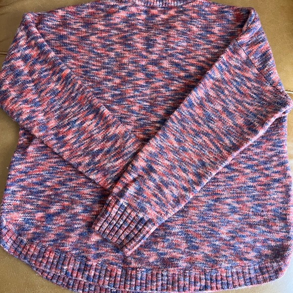 Madewell Pink and Blue Crew Neck Sweater - Picture 4 of 4